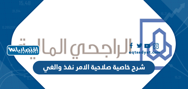 شرح خاصية صلاحية الامر نفذ والغي